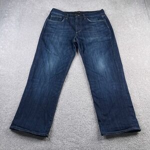 Joes Jeans Mens 33‎ (Fits 34x28) Blue Rebel Relaxed Straight Dark Wash Denim